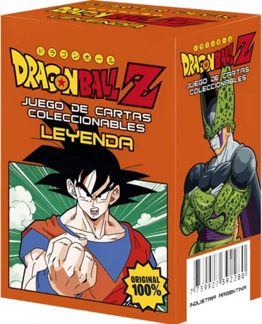 La caja del mazo inicial de Leyenda, con Goku